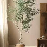 Artificial Olive Tree – 98.4-Inch Statement Piece Faux Tree for Grand Spaces